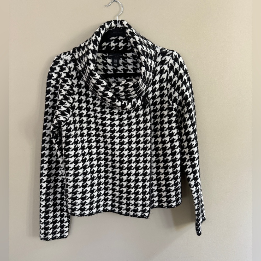 Adrienne Vittadini Houndstooth Cardigan